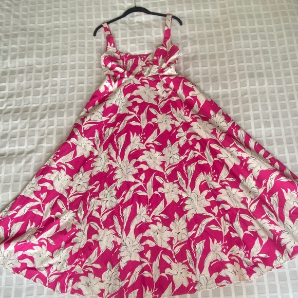 Zara Poplin Pink & White Floral Dress XS - Picture 4 of 6